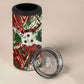 Burundi Independence Day 4 in 1 Can Cooler Tumbler 1st July 1962 Distressed Grunge Flag Art - Broken Chains And Freedom Star