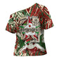 Burundi Independence Day Cross Shoulder Shirt 1st July 1962 Distressed Grunge Flag Art - Broken Chains And Freedom Star