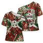 Burundi Independence Day Cross Shoulder Shirt 1st July 1962 Distressed Grunge Flag Art - Broken Chains And Freedom Star