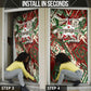 Burundi Independence Day Door Cover 1st July 1962 Distressed Grunge Flag Art - Broken Chains And Freedom Star