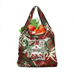 Burundi Independence Day Grocery Bag 1st July 1962 Distressed Grunge Flag Art - Broken Chains And Freedom Star