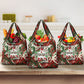 Burundi Independence Day Grocery Bag 1st July 1962 Distressed Grunge Flag Art - Broken Chains And Freedom Star