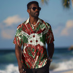 Burundi Independence Day Hawaiian Shirt 1st July 1962 Distressed Grunge Flag Art - Broken Chains And Freedom Star