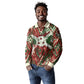 Burundi Independence Day Long Sleeve Polo Shirt 1st July 1962 Distressed Grunge Flag Art - Broken Chains And Freedom Star