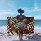 Burundi Independence Day Sarong 1st July 1962 Distressed Grunge Flag Art - Broken Chains And Freedom Star