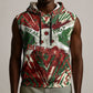 Burundi Independence Day Sleeveless Hoodie 1st July 1962 Distressed Grunge Flag Art - Broken Chains And Freedom Star