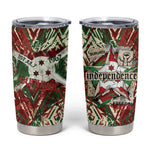 Burundi Independence Day Tumbler Cup 1st July 1962 Distressed Grunge Flag Art - Broken Chains And Freedom Star