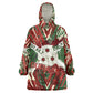 Burundi Independence Day Wearable Blanket Hoodie 1st July 1962 Distressed Grunge Flag Art - Broken Chains And Freedom Star