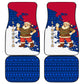 Liberia Christmas Car Mats Santa Claus Map Graphic and Red Blue Festive - African Pride