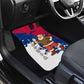 Liberia Christmas Car Mats Santa Claus Map Graphic and Red Blue Festive - African Pride