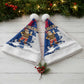 Liberia Christmas Santa Hat Santa Claus Map Graphic and Red Blue Festive - African Pride