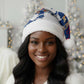 Liberia Christmas Santa Hat Santa Claus Map Graphic and Red Blue Festive - African Pride