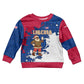 Liberia Christmas Kid Ugly Christmas Sweater Santa Claus Map Graphic and Red Blue Festive - African Pride