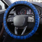 Liberia Christmas Steering Wheel Cover Santa Claus Map Graphic and Red Blue Festive - African Pride