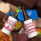 Liberia Christmas 4 in 1 Can Cooler Tumbler Red Wildlife Silhouettes and White Blue Holiday - African Pride