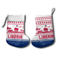 Liberia Christmas Stocking Red Wildlife Silhouettes and White Blue Holiday - African Pride