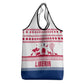 Liberia Christmas Grocery Bag Red Wildlife Silhouettes and White Blue Holiday - African Pride