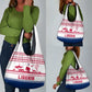 Liberia Christmas Grocery Bag Red Wildlife Silhouettes and White Blue Holiday - African Pride