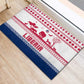 Liberia Christmas Rubber Doormat Red Wildlife Silhouettes and White Blue Holiday - African Pride