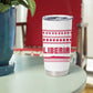 Liberia Christmas Tumbler Cup Red Wildlife Silhouettes and White Blue Holiday - African Pride