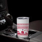 Liberia Christmas Tumbler Cup Red Wildlife Silhouettes and White Blue Holiday - African Pride