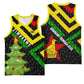 Zimbabwe Christmas Basketball Jersey Flag Colors Xmas Tree and Holiday - African Pride