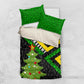 Zimbabwe Christmas Bedding Set Flag Colors Xmas Tree and Holiday - African Pride