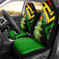 Zimbabwe Christmas Car Seat Cover Flag Colors Xmas Tree and Holiday - African Pride