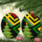 Zimbabwe Christmas Ceramic Ornament Flag Colors Xmas Tree and Holiday - African Pride