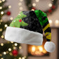 Zimbabwe Christmas Santa Hat Flag Colors Xmas Tree and Holiday - African Pride