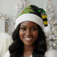 Zimbabwe Christmas Santa Hat Flag Colors Xmas Tree and Holiday - African Pride