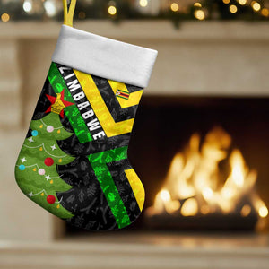 Zimbabwe Christmas Stocking Flag Colors Xmas Tree and Holiday - African Pride