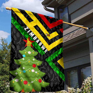 Zimbabwe Christmas Garden Flag Flag Colors Xmas Tree and Holiday - African Pride