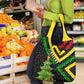 Zimbabwe Christmas Grocery Bag Flag Colors Xmas Tree and Holiday - African Pride