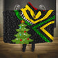 Zimbabwe Christmas Hooded Blanket Flag Colors Xmas Tree and Holiday - African Pride