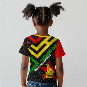 Zimbabwe Christmas Kid T shirt Flag Colors Xmas Tree and Holiday - African Pride