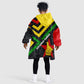 Zimbabwe Christmas Kid Wearable Blanket Hoodie Flag Colors Xmas Tree and Holiday - African Pride