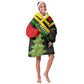 Zimbabwe Christmas Kid Wearable Blanket Hoodie Flag Colors Xmas Tree and Holiday - African Pride