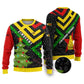 Zimbabwe Christmas Ugly Christmas Sweater Flag Colors Xmas Tree and Holiday - African Pride