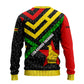 Zimbabwe Christmas Ugly Christmas Sweater Flag Colors Xmas Tree and Holiday - African Pride