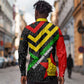 Zimbabwe Christmas Long Sleeve Button Shirt Flag Colors Xmas Tree and Holiday - African Pride