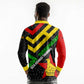 Zimbabwe Christmas Long Sleeve Polo Shirt Flag Colors Xmas Tree and Holiday - African Pride