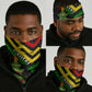 Zimbabwe Christmas Neck Gaiter Flag Colors Xmas Tree and Holiday - African Pride