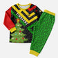 Zimbabwe Christmas Pajama Set Flag Colors Xmas Tree and Holiday - African Pride