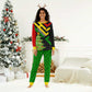 Zimbabwe Christmas Pajama Set Flag Colors Xmas Tree and Holiday - African Pride