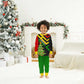 Zimbabwe Christmas Pajama Set Flag Colors Xmas Tree and Holiday - African Pride