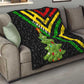 Zimbabwe Christmas Quilt Flag Colors Xmas Tree and Holiday - African Pride