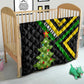 Zimbabwe Christmas Quilt Flag Colors Xmas Tree and Holiday - African Pride
