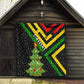 Zimbabwe Christmas Quilt Flag Colors Xmas Tree and Holiday - African Pride