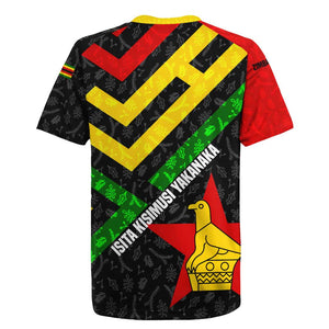Zimbabwe Christmas Rugby Jersey Flag Colors Xmas Tree and Holiday - African Pride